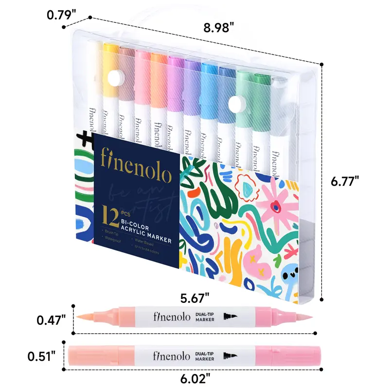 12 pcs-24 Colors