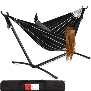 Best Choice Products 2-Person Brazilian-Style Cotton Double Hammock with Stand Set w/ Carrying Bag Best Choice Products 2-Person Brazilian-Style Cotton Double Hammock with Stand Set w/ Carrying Bag