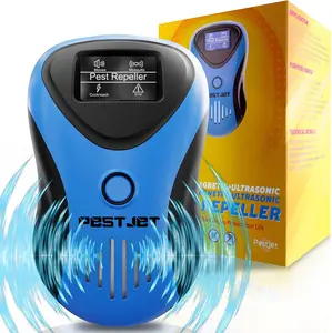 PestJet New 2025 Powerful Mouse Rat Bat Squirrel Repellent Outdoor/Indoor - Electronic Ultrasonic Repeller Plug in - Electromagnetic Waves Repellent