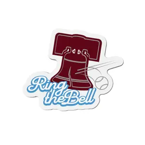 Ring The Bell Die-Cut Magnet, Philly Baseball, Philadelphia Magnet 3 x 3