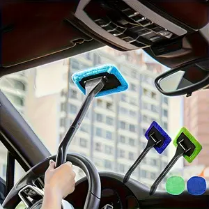 Car Windshield Fog Removal Cleaning Brush, Front Window Squeegee Tool, Car Wash Brush, 1pc Automotive Glass Cleaner