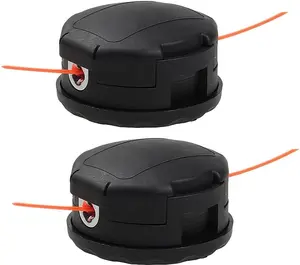 2 Pack Speed Feed 400 Trimmer Head Replacement for Echo SRM Series - Universal Bump Feed Weed Eater Head with String Line (10mm x 1.25mm LH) - Fits SRM-225, SRM-230, SRM-210