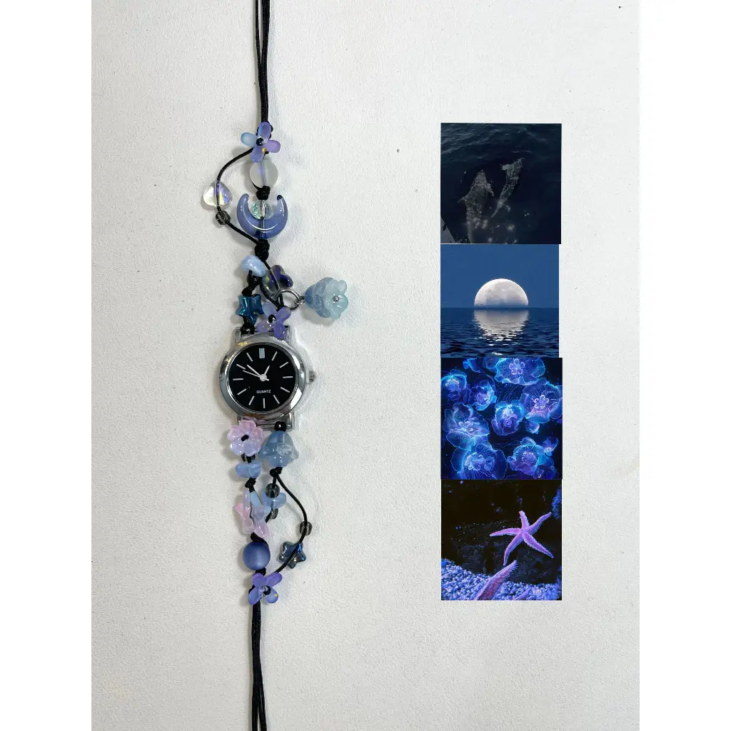 [NEW] Handmade Watch with Beaded Charms | Chic & Playful, Gift for her, 6 Colorful Styles