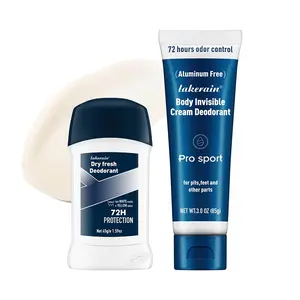 Men's Body Deodorant, 2 Counts/set Long Lasting Fragrance Odor Control Deodorant Cream, Skin Safe Deodorant Balm, Travel Size Deodorant Cream