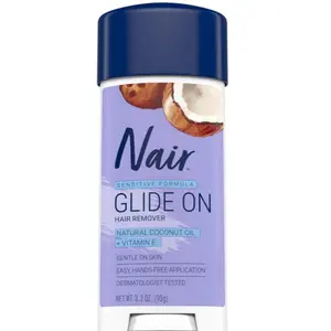 Nair Hair Remover Sensitive Formula Glide On Depilatory Cream 3.3 oz
