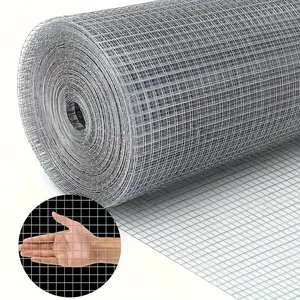 Heavy-Duty Galvanized Welded Metal Mesh Roll for Chicken Coops, Gardens, Pet Fences & Tree Protection - Rust-Resistant Iron Material with Secure Grid Design
