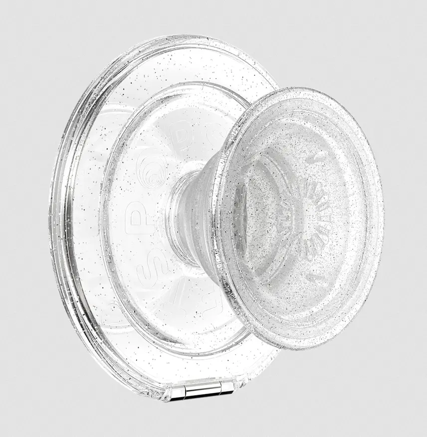 popsockets Clear Glitter  MagSafe Kick-Out Grip & Stand