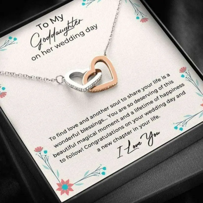 Goddaughter Necklace, Goddaughter Wedding Gift, Gift For Goddaughter On Her Wedding Day From GodmotherMeaningful Necklace, A Special Gift for My Daughter, Unique Daughter Jewelry, Sentimental Keepsake from Mom Dad