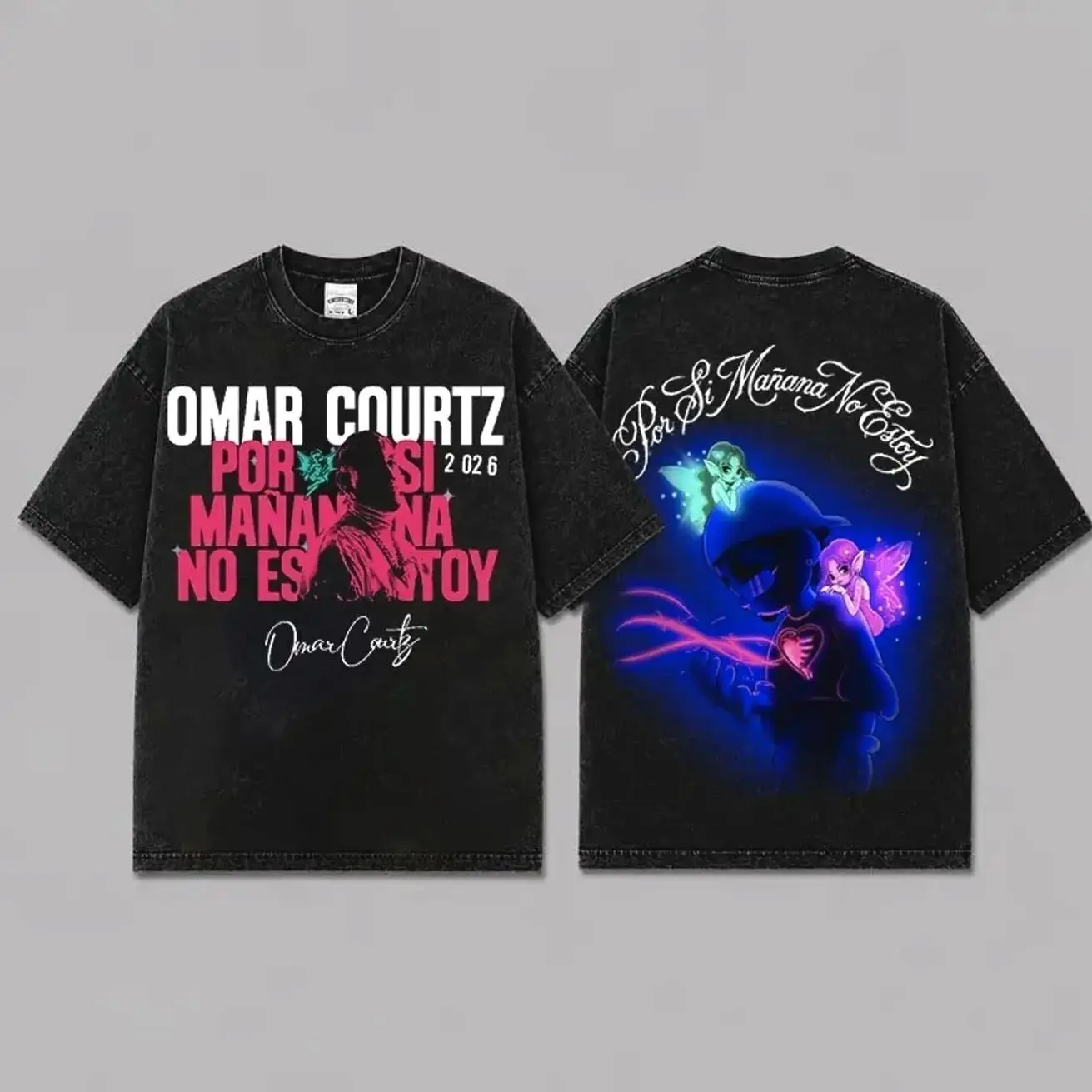Omar Courtz Por Si Mañana No Estoy Tour 2026 Acid Wash T-Shirt, El Ousi Tee, Por Si Mañana No Estoy Tee, Ousi Fan Gift Shirt AAF CLK