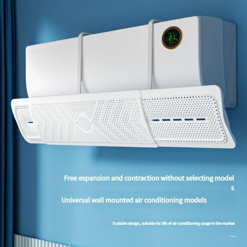 Wall Mounted Air Conditioner Deflector, Universal Air Conditioner Windshield, Household Appliance Parts & Accessories for Home Use