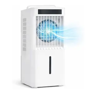 Portable 10L Evaporative Air Cooler 3-in-1 Evaporative Cooler w/Remote Control Fan & Humidifier Fit for Couch, Bed, Workspace, Breakfast Nook