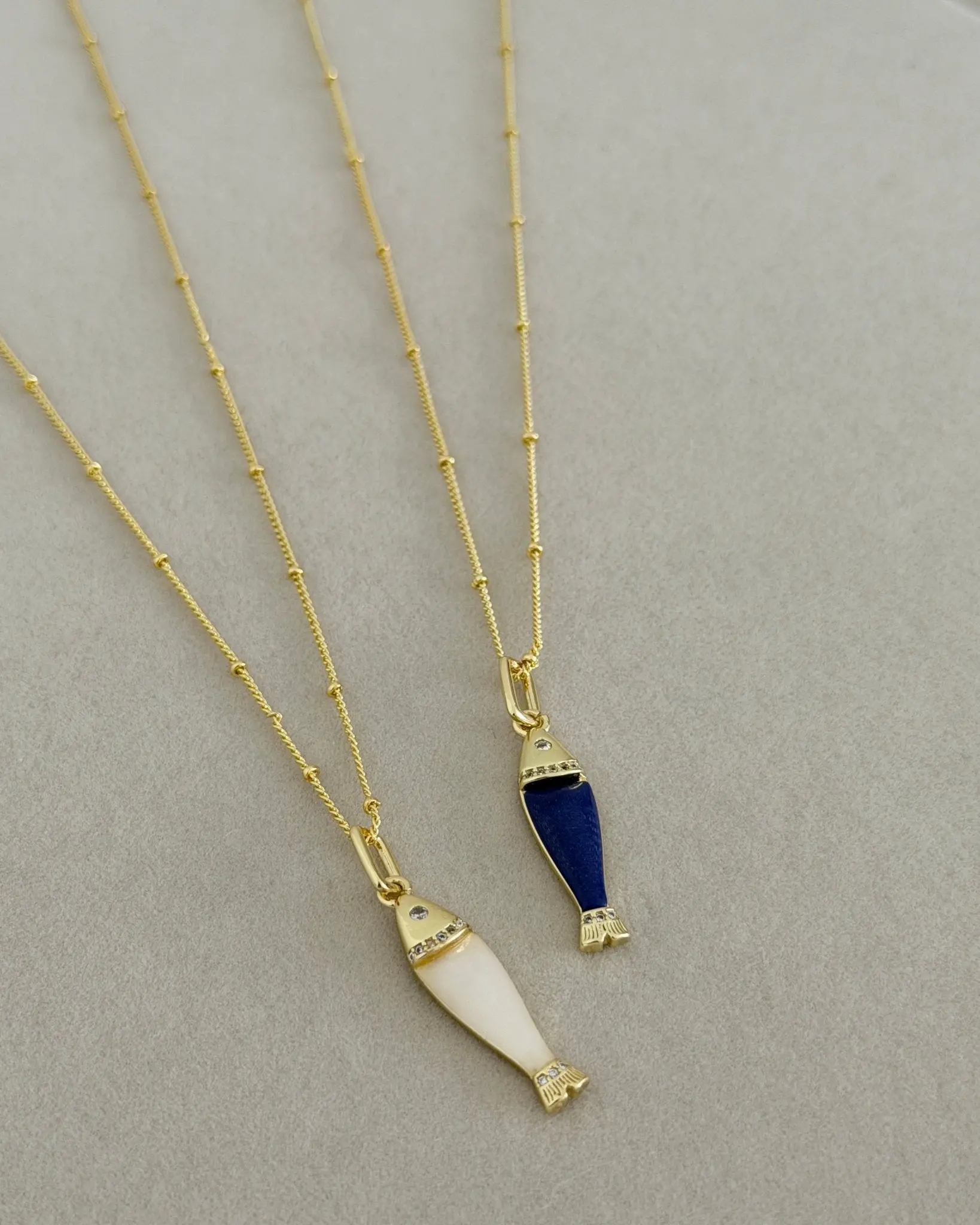 Coastal Fish Pendant Necklace