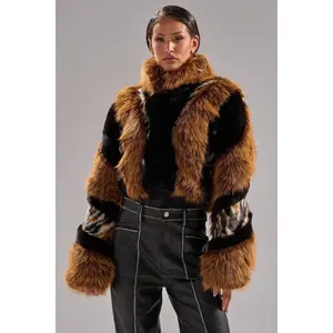 TWISTER PATCHWORK FAUX FUR
