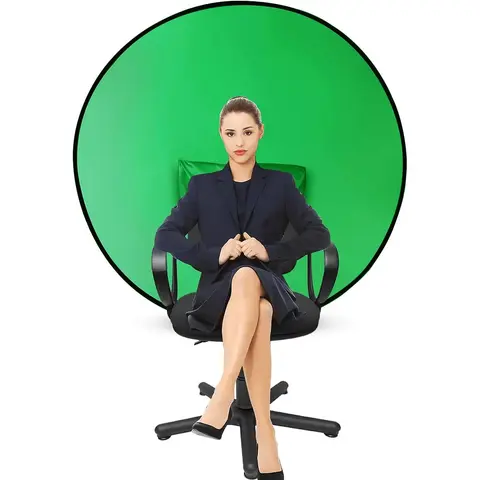 Foldable Studio Background Frame, Live Room Props Background Frame, Background Frame Green Screen for Live Photography, Game Live Broadcast, Photography Equipment