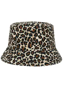 Unisex Leopard Print Fisherman Hat, Lightweight Breathable Dual-Sided Wear, Casual Fashion Bucket Cap for All Seasons, Travel Party Beach Use