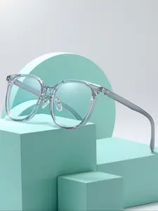 Men's Transparent Computer Glasses, Multiple Colors Available, Ideal Eye Protection Gift, Fashionable Men's Screen Usage Eyewear, Trendy Frames