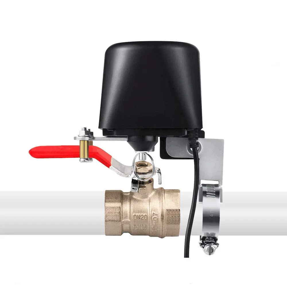Motorized Smart Valve Watering Timer - WiFi & Bluetooth Electric Water Shutoff Controller Robot, Tuya & Smart Life App Control, Compatible With Alexa, No Hub Required
