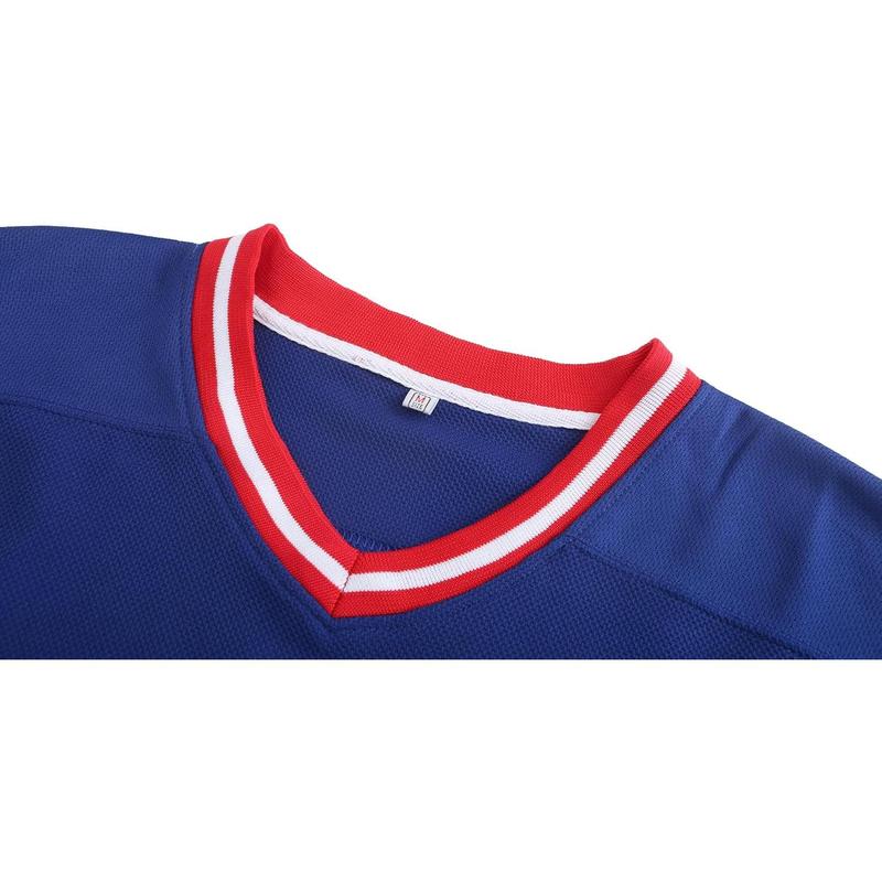 Men's #17 Hockey Jersey Youth Stitched Letters Numbers Retro White Blue Red Mens Boys Sportswear gifts Holiday Athletic Shirts Athleisure Breathable Clothes