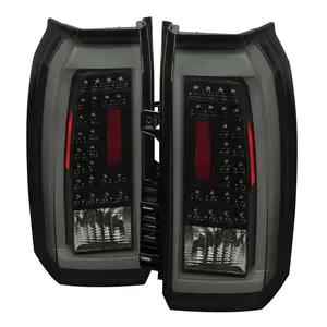 2015-2020 Chevrolet Tahoe/Suburban LS LT LTZ Premier LED Tail Lights (Glossy Black Housing/Smoked Lens)