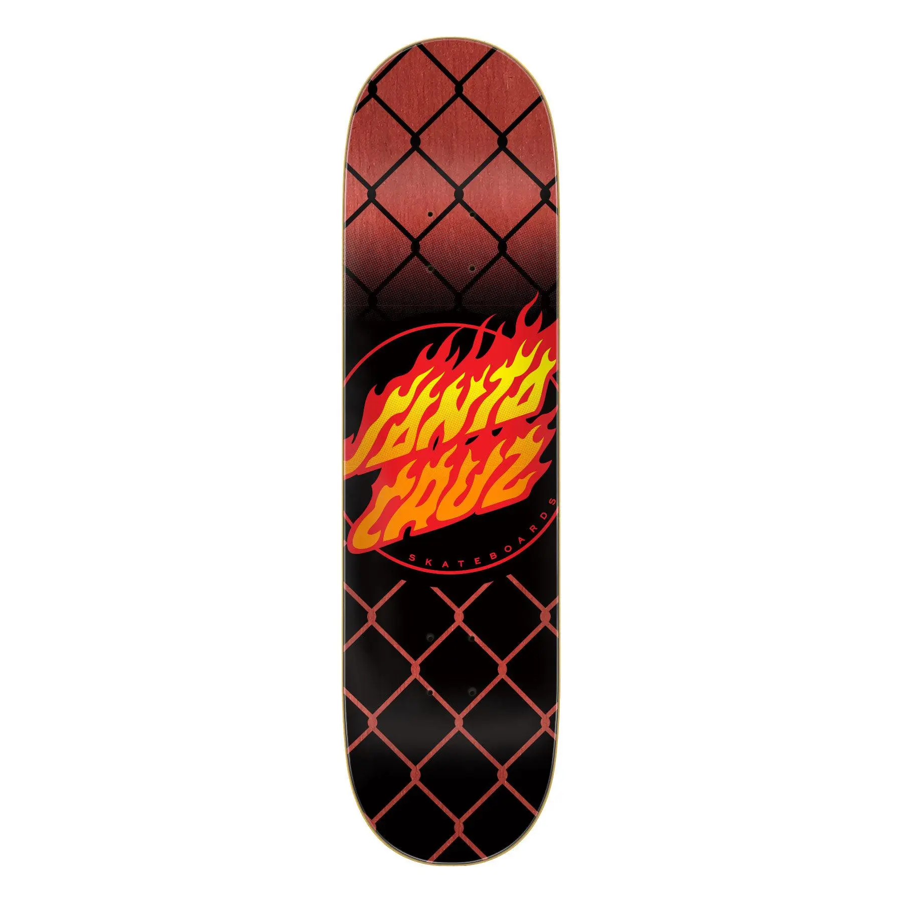 8.25in Flame Dot Chain Santa Cruz Skateboard Deck