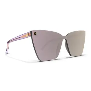 Blenders Rimini Orchid Flash Sunglasses – Polarized Orchid Mirror Lenses, UV400 Protection, Scratch‑Resistant, Frameless Cat‑Eye Gloss Lavender Frame
