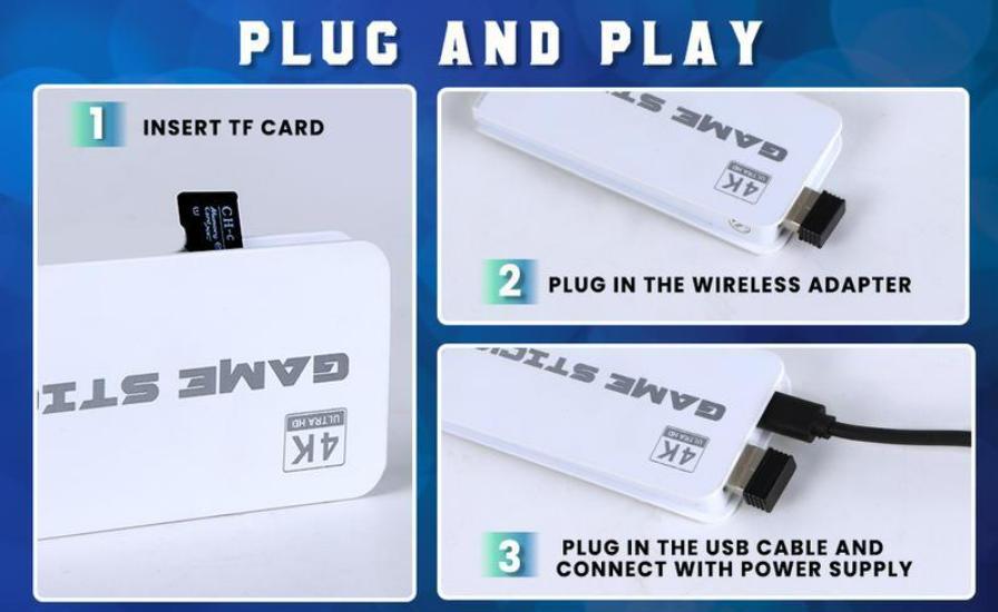 2026 Upgrade Retro Game Stick, 128 GB, with Massive Built-in Classic Video Games, Retro Gaming Console with Multiple Emulators, Plug & Play for TV Video Gaming Stick HDMI Output with Dual 2.4G Controllers Perfect Gift 2026 Upgrade Retro Game Stick, 128 GB, with Massive Built-in Classic Video Games, Retro Gaming Console with Multiple Emulators, Plug & Play for TV Video Gaming Stick HDMI Output with Dual 2.4G Controllers Perfect Gift