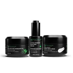 AristoGlow Bye Bye Dark Spots Kit - 3-Step Solution for Fading Dark Spots, Hydrating, and Restoring Skin's Natural Glow with Aloe Vera, Hyaluronic Acid, and Niacinamide Acne Brightening Hypoallergenic Hypoallergenic Daily Mint Night Cream Serum