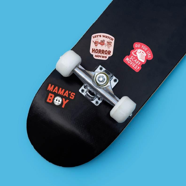 Horror Sticker Extra Large Stickers for Adults Funny Adhesives with Memes Funny Stickers with Colorful Graphic Decals Halloween  Funny Sarcastic  Multi