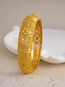 Women's Fashion Elegant Open Bracelet, Alloy Material, Classic Vintage Palace Style, Leaf Print Pattern, Luxurious Atmosphere, Suitable for Weddings & Various Occasions