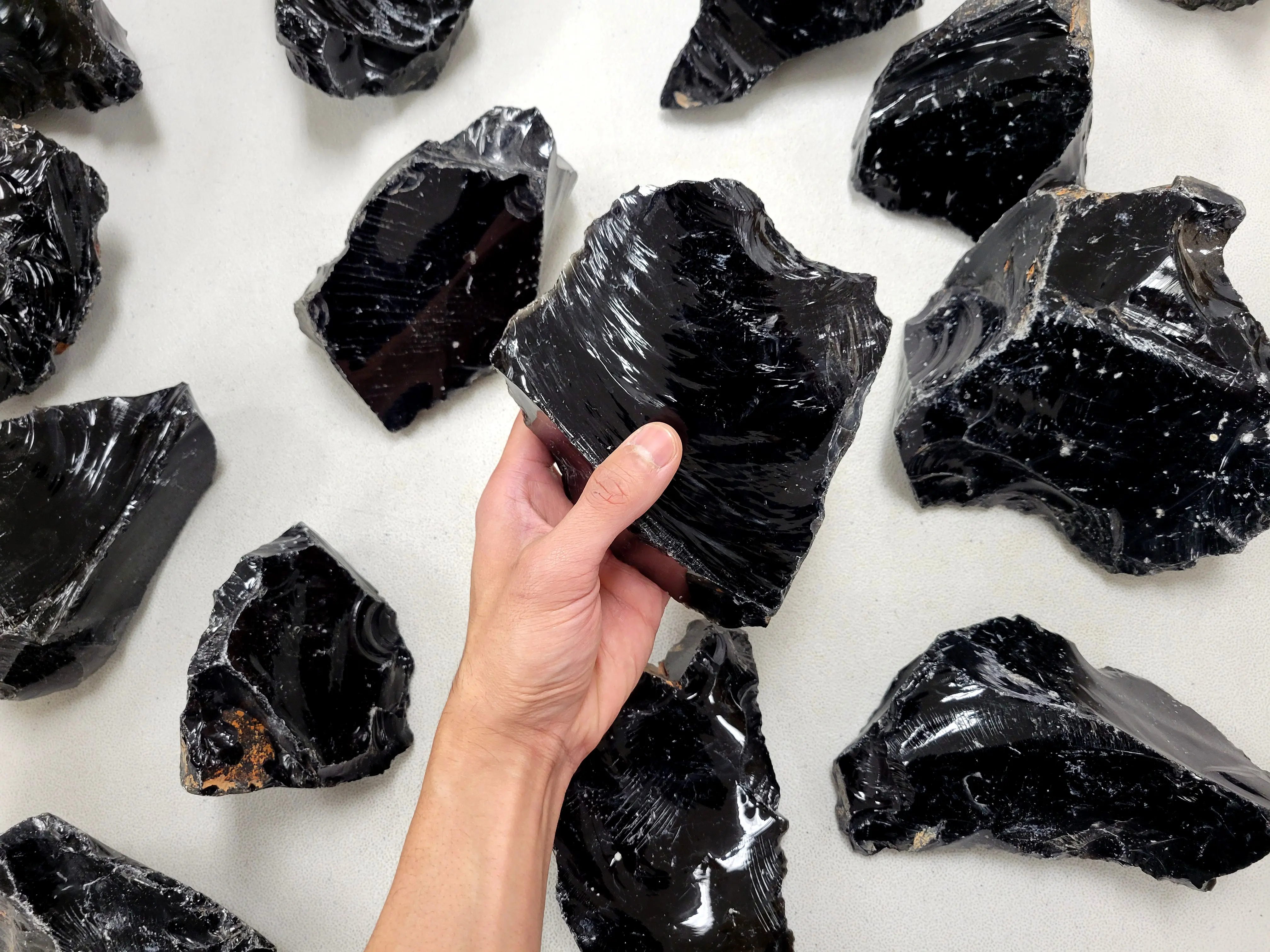 Giant Black Obsidian Piece Raw Crystal Chunk for Protection Giant Black Obsidian Piece Raw Crystal Chunk for Protection
