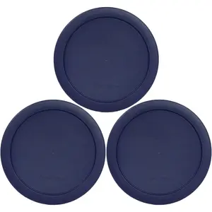 7201-PC 4-Cup Dark Blue Round Replacement Lids - 3 pack -  Genuine  -  the