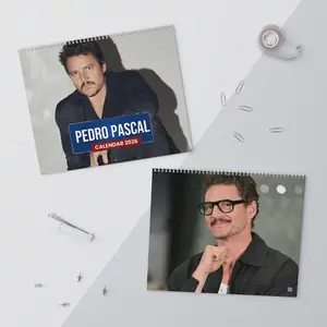 Pedroo Pascaall 2026 Wall Calendar – Actor Calendar for Fans, Hollywood Star Collectible Gift