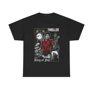 Michael Jackson Thriller Zombie T-shirt Unisex Crewneck Made In 100% Cotton, Design & Printed In The USA