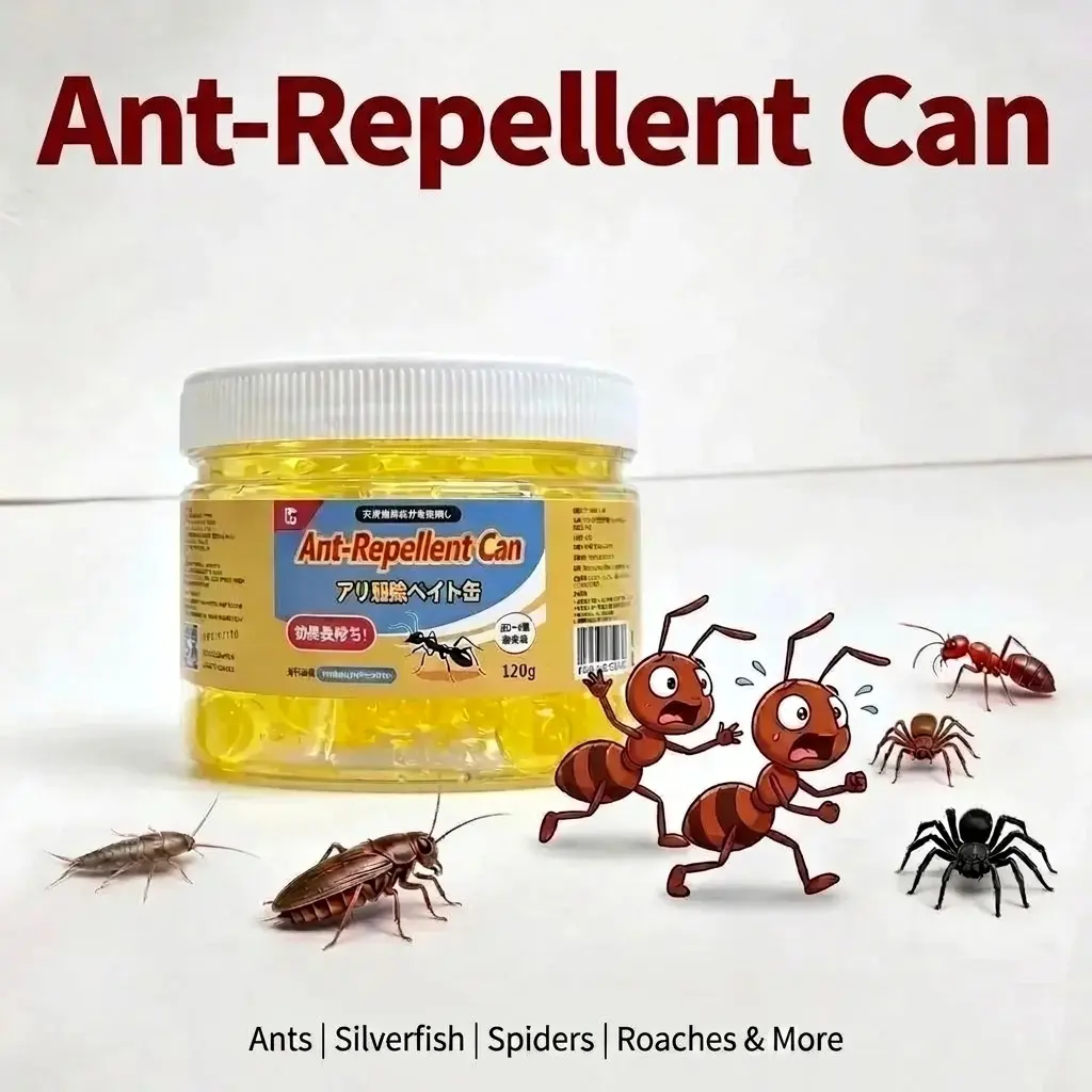 Ant Repellent Bead Can 120g | Wall Mount Pest Control for Home, Lasts 2–4 Weeks, Safe for Kids & Pets, Repels Ants, Spiders, Roaches, Ideal for Indoor Kitchen & Entryways**