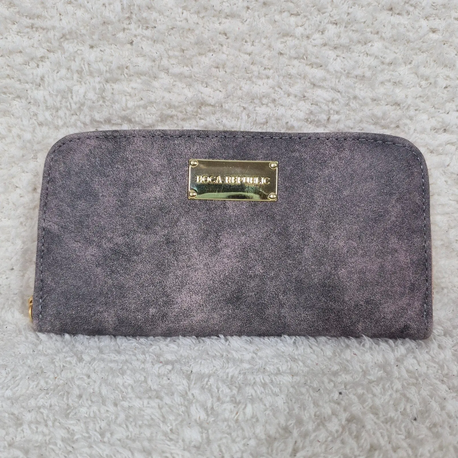 Smoky Pink Leather Zip-Around Wallet | Handmade in Mexico