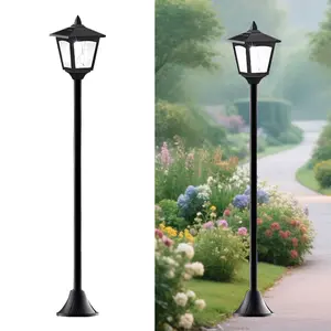 Solar Post Lights 40" – Waterproof LED Dusk to Dawn for Yard & Driveway