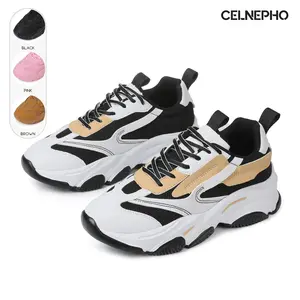 CELNEPHO Womens Fashion Sneakers Round Toe Comfortable Wedge Heel Lace Up Design Breathable Platform Sneaker Casual Party Athletic Sport Daily Wear Indoor Outdoor Summer Trendy Dress Shoes Deals For You Days
