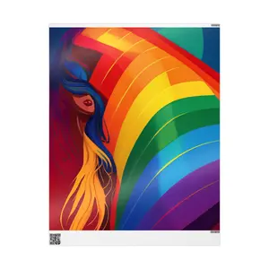 Vibrant Rainbow Wrapping Paper, Colorful Gift Wrap for Birthdays, Pride Events, Celebrations, Eco-Friendly Gift Packaging, Festive Wraps