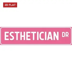 Esthetician Dr Metal Sign 4x16 inch Spa Salon Plaque for Bathroom Office Skincare Decor Gift Signage