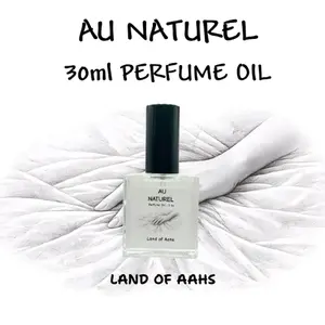 AU NATUREL 30ml Perfume Oil - Body Fragrance Bergamot Jasmine Cyclamen Neroli Orange Blossom Sandalwood White Musk Fresh Clean Skin Scent, Pthalate Free, Paraben Free