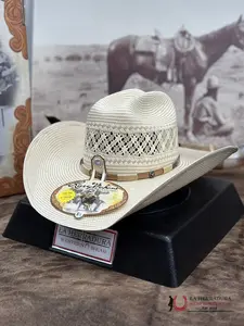 Larry Mahan's 10x MS4V42W Straw Hats Malboro Style