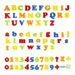 78-Piece Magnetic Alphabet Number Refrigerator Magnets Set, Educational Toy Kit for Kids, Pre-School Learning, Spelling Counting Games