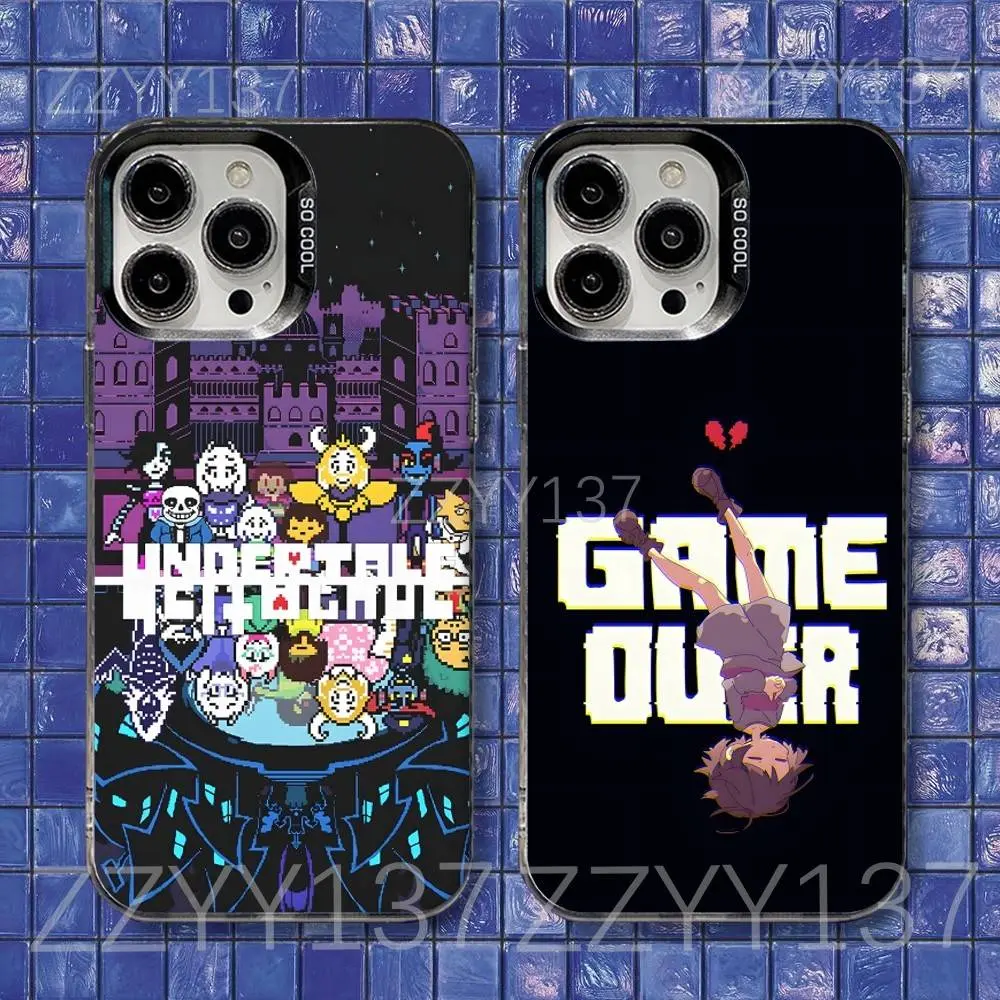 U-Undertale Game Creative Design Phone Case For iPhone  17/16/15/14/13/12/11/Pro/ProMax/Plus/17Air Shockproof Matte Cover,Making It  an Excellent Gift Choice for Game Enthusiasts. - TikTok Shop