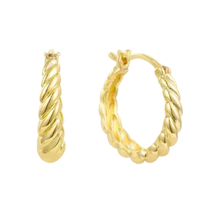 EVRY JEWELS Gold or Silver Plated Women's Hypoallergenic Don't Get It Twisted Earrings