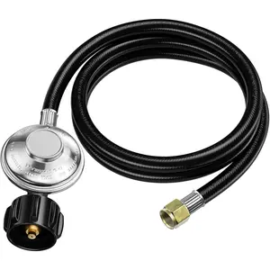 5FT  Hose with Regulator for Portable  Grill,  28''/36'' Griddle, Weber Grill, Fire Pit, Patio Heater and