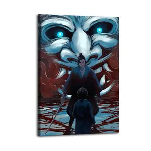 Blue Eye Samurai Canvas Painting Oil Painting Wall Art Canvas Poster Decorative Painting Corridor Decoration Home