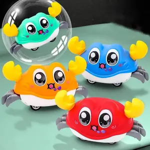 Crab Design Pull Back Car Toy, 1 Count Cute Cartoon Crab Toy, Running Crab Toy, Fun Double Return Force Left and Right Shake Simulation Crab Toy, Gift