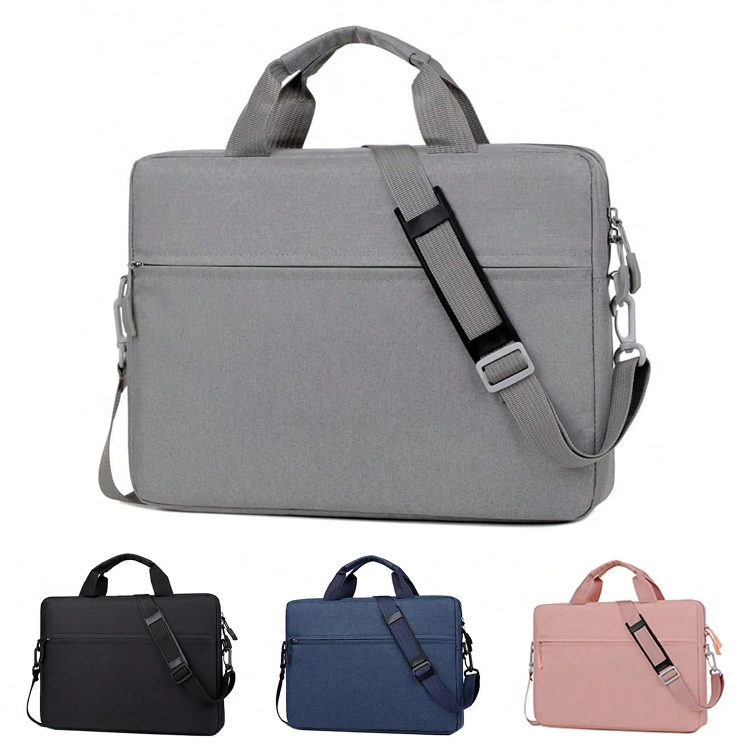 Solid Color Laptop Case Bag, Water-resistant Laptop Sleeve Case with Shoulder Straps, Computer Case Cover for 14-15.6" HP Dell Asus Acer HP, Waterproof Laptop Compartment, Work Laptop Bag