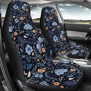 Floral & Butterfly Pattern Car Seat Cover, Durable Polyester Car Seat Protector, Easy To Install Car Seat Protector for Cars, Suvs, Sedans, Car Seat Decorative