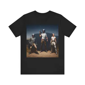 Unisex Jersey Short Sleeve Tee Casual Classic Cotton Fabric Menswear Soft Top Athletic